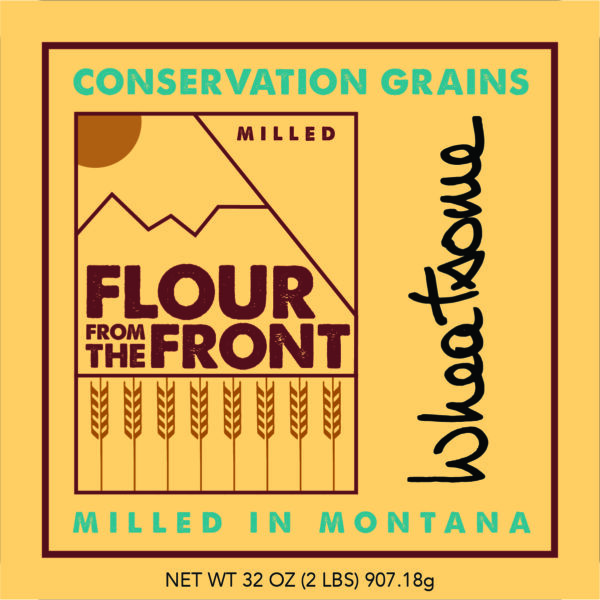 Wheatsome Flour label
